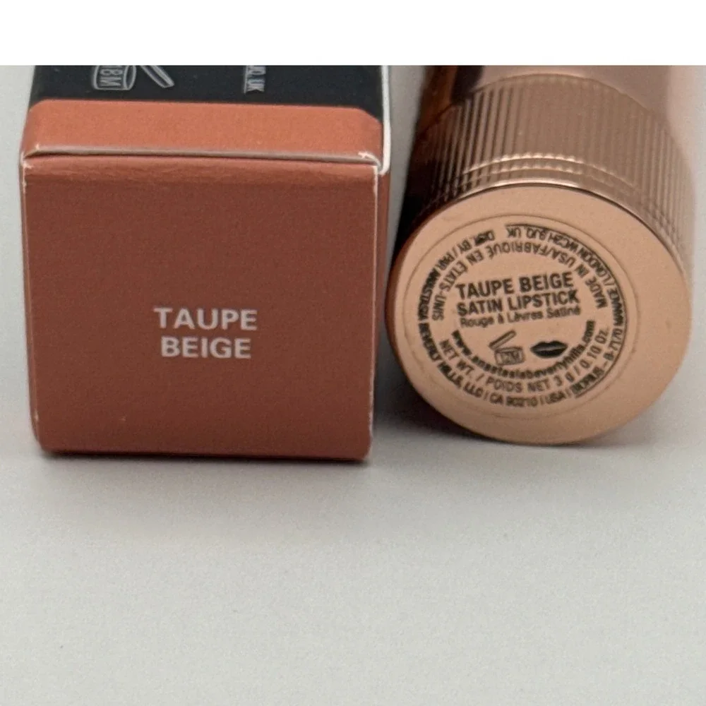 Anastasia‎ Beverly Hills Satin Lipstick Taupe Beige Full Pigment Smooth Finish